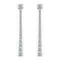 wholesale S925 Silver New Women's Trendy Versatile Minimalist Earrings with Large and Small Diamonds-0-4