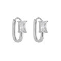 wholesale S925 Sterling Silver U-shaped Diamond-studded Ear Clasp for Women, Minimalist, Ins-style, Airy, Small, Unique, Luxury-0-5