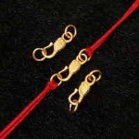 wholesale S925 Sterling Silver Gold-Plated Phoenix Eye S-Clasp DIY Bracelet String Handmade Material Accessories-S deduction