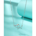 wholesale 925 Sterling Silver Hollow-Out Puppy Necklace for Women,-0-0