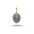 wholesale S925 silver-plated 14K gold, Japanese-inspired luxury-style winter limited edition iolite + labradorite pendant-0-4
