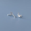 wholesale S925 Silver Korean-style minimalist dolphin earrings, summer petite and fresh women's ear accessories M02718-0-3