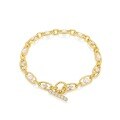 wholesale S925 silver exaggerated and unique trendy geometric irregular women's bracelet with inlaid diamonds, exquisite jewelry source manufacturer-0-4
