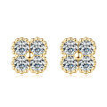 S925 Sterling Silver Four-Leaf Clover Moissanite Bracelet for Women-0-17