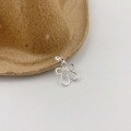 wholesale Silver S990 Maker's Daisy Bloom Five-Petal Flower Diamond-Inlaid Pendant Fashion Minimalist Niche Design Fresh and Elegant Jewelry-0-3