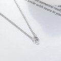 wholesale S925 Sterling Silver Korean-style Creative Universal Clasp Sparkling Wave Necklace, Ins Minimalist Versatile Choker for Women-0-2