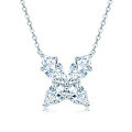 S925 Sterling Silver Four Leaf Clover Pendant Necklace, Wholesale-0-8