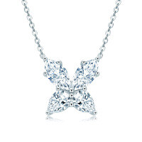 S925 Sterling Silver Four Leaf Clover Pendant Necklace, Wholesale-Style E [Clearance Sale with Free Shipping]  925 Silver