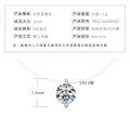 S925 Silver Invisible Necklace with 1ct D Color Moissanite Square Pendant-0-10