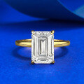 wholesale S925 Silver New High Carbon Diamond Emerald Cut 7*10 Rectangle-0-1