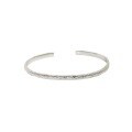 wholesale S925 Sterling Silver, Korean Version Ins Indie Design Minimalist Irregular Surface Gold Silver Foil Textured Bracelet for Women-0-4