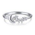 wholesale S925 Sterling Silver Geometric Heart Ring, Minimalist Design, Vintage Inspired, Versatile and Elegant Style-0-10