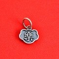 wholesale 925 Sterling Silver Vintage Chinese Style DIY Accessories Fu Ji An Cai Pray for Peace and Blessings Pendant Bracelet Braided Red Cord Charm-0-9