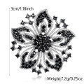wholesale S925 Silver Vintage Luxury Versatile Brooch for Women Snowflake Full-Drill Color Zircon Cross-Border New Jewelry-0-7
