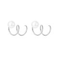 wholesale 925 Sterling Silver Pearl Stud Earrings For Women-0-0