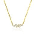 wholesale S925 Sterling Silver Light Luxury Necklace With Flash Zircon, Women's。-0-1