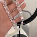 wholesale S925 Sterling Silver Heavy Work Multi-layer Bead Necklace for Women, New Style Korean Minimalist Small Trendy High-end Sense Sweater Chain-0-1