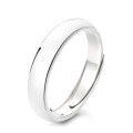 wholesale S925 Silver Minimalist Ins-style Brushed and Polished Plain Open Ring for Daily Commuting-0-6