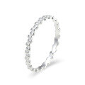 wholesale S999 solid silver minimalist solid closed ring for women, small batch design, versatile and unique index finger ring-0-6