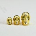 wholesale Metal Material 925 Sterling Silver Retro Skull Punk Hollow-Out Bead Spacer Beads Buddhist Bracelet Stringing DIY Loose Beads Accessories Jewelry-0-13
