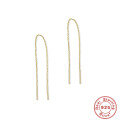wholesale S925 Sterling Silver Tassel Mini Star Earrings with Inlaid Crystals, Perfect for Office Wear-0-9