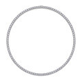 925 Sterling Silver Moissanite Tennis Necklace for Women-0-2