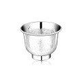 wholesale 999 Solid Silver Chinese-style Silver Wine Cup Owner's Cup Handmade Silver Tea Cup Home Use Silver Cup for Spirits Pure Silver Small Wine Cup-0-4