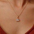 wholesale S925 Sterling Silver Exquisite Micro-Inlaid Zirconia Small Swan Necklace for Women, High-End Pendant Collarbone Chain-0-3