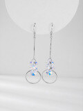 wholesale Metal S925 Sterling Silver Earrings for Women, Small and Unique Design, Long Drop Elegant Dangle Earrings, Versatile and Stylish Jewelry for Wholesale-0-3