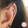 wholesale S925 Sterling Silver Minimalist Petal Marquise Diamond Threaded Ear Cartilage Stud,INS-0-3
