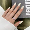wholesale S925 Sterling Silver Women's In-Stock Full-Diamond Simulation Heart Ring, Fashion Proposal Wedding Jewelry Ring-0-2