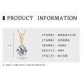 S925 Silver 3-Carat D Color Moissanite Teardrop Necklace Geometric Choker-0-18