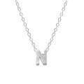 wholesale Metal 925 Silver Plain 26 Letters Pendant Necklace, Ins Luxury Hot-selling Choker-0-42