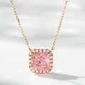 Sterling Silver Full-Diamond Women's Necklace Bracelet Earrings Ice-Cut Set-0-0