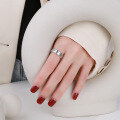 wholesale S925 Sterling Silver Retro National Tide Style Craft Minimalist Creative Design Ancient Symbolism Openable Ring-0-2