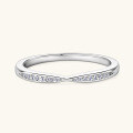 S925 Sterling Silver Moissanite Ring, Minimalist and Stylish-0-0