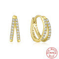 wholesale S925 Sterling Silver Double Row Diamond Ear Cuff,INS。-0-3