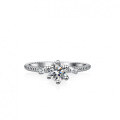 S925 Silver Moissanite Twist Rope Women'sFashion Stacking Ring-0-1