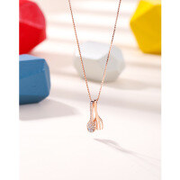 wholesale S925 Sterling Silver Spoon and Fork Necklace for Women, Three Meals a Day Pendant, Minimalist Design, Luxury Layering Necklace, Unisex Couple Gift-Spoon and Fork Necklace 925 Silver