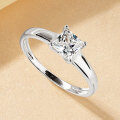 Metal Heart-Cut Zirconia Women's Split Shank Solitaire Ring, Light Luxury Cross-Border Hot-Style Wholesale-0-12