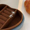 wholesale S925 Sterling Silver Korean Style Bow Earrings for Women, Light Luxury Ins Small Fresh Design Earrings-0-5
