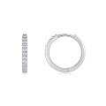 wholesale 925 Sterling Silver Fashionable and Popular Moissanite Hoop Earrings for Cross-Border Style, Luxurious High-End Elegance-0-4