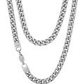wholesale S925 Sterling Silver Full Pave Moissanite Cuban Link Necklace, Amazon Best-Seller, Direct Factory Wholesale-0-4