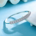 S925 Silver Full Diamond Moissanite Bracelet, Small-Batch Design Buckle, Direct Factory Export-0-1