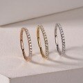 wholesale S925 Sterling Silver New Small Stackable Ring for Women Wedding Band Ins Internet Celebrity Simple Minimalist Style-0-1