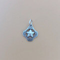 wholesale Sterling silver hollow star pendant,hip-hop fashion versatile necklace bracelet DIY accessory custom-0-6