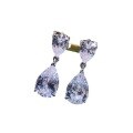 wholesale S925 silver drop earrings for women with high-carbon diamond, Korean-style elegant earrings for live streaming-0-4