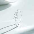 18K Gold Plated S925 Sterling Silver D Color Moissanite Women's Stack Ring-0-2