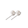 wholesale 925 Sterling Silver Pearl Earrings for Women, Minimalist Niche Design New Earrings, Light Luxury High-End Sense Jewelry-0-4