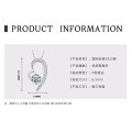 925 Sterling Silver D Color Moissanite Geometric Drop Pendant Necklace-0-18